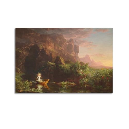 Póster de Thomas Cole de The Voyage of Life Childhood (40 x 60 cm)