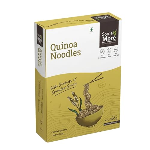 SOME MORE ﻿Hakka Quinoa Noodles 190 g | Instant Millet Noodle Pack | Traditional Hakka Style Grain Food | Healthy Snack | Quick Cook Meal Option | Convenient Kitchen Staple for Home Travel Use