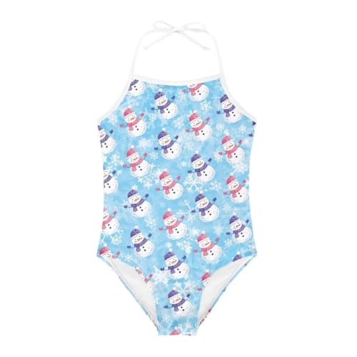 Christmas One-Piece Swimsuits Beach Swimwear Bathing Suit for 3-10 Years Girls
