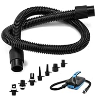 WEFHEF 8 Stück Sup Pumpe Adapter Kit Aufblasbares Boot Pumpe Luftpumpe Zubehör Luftschlauch mit 7 Luftventil Düsen Sup Ventil Adapter für Aufblasbares Stand Up Paddle BoardSchlauchboote Zelt