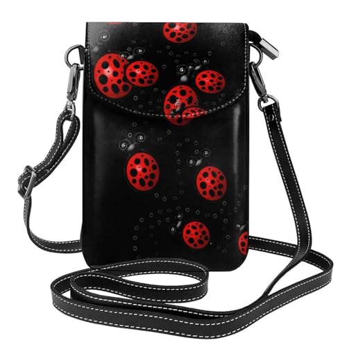 Petit sac à bandoulière Ladybug Tracks pour femme avec porte-cartes intégré