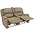 RecPro Charles Collection | 64" Double Recliner RV Sofa | RV Zero Wall Loveseat | Wall Hugger Recliner | RV Theater Seating | RV Furniture | RV Living Room (Slideout) Furniture | Cloth by RecPro