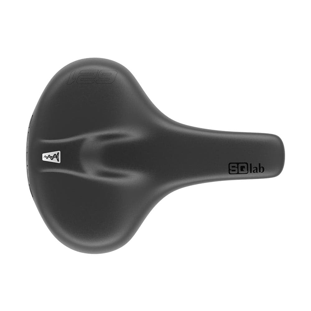 SQlab Sattel 621 M-D Active 2.1, Fahrradsattel Citybike, Komfort Fahrradsattel, ergonomischer Sattel für Damen & Herren, Unisex, in schwarz, 18 cm - 24 cm