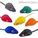 Yangbaga Mice Rattle 14 Pack, Cat Toys Rainbow Mice for Cats and Kittens (14 pcs Rainbow mices)