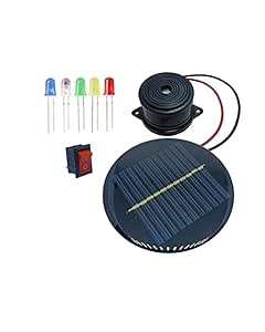 SP 6v 80Ma Polycrystalline Mini Solar Panel with 6v Buzzer, Led diode ...