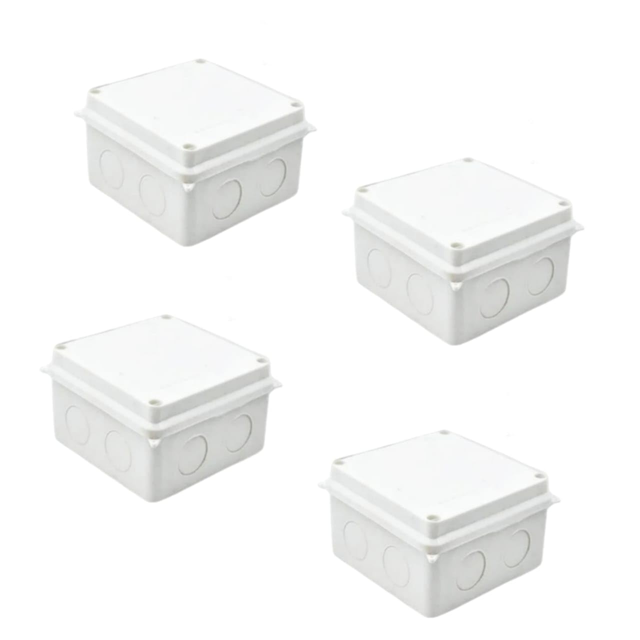 Speedio® PVC Square Junction Box 4x4 Inches for Outdoor CCTV Camera (4)-image-36