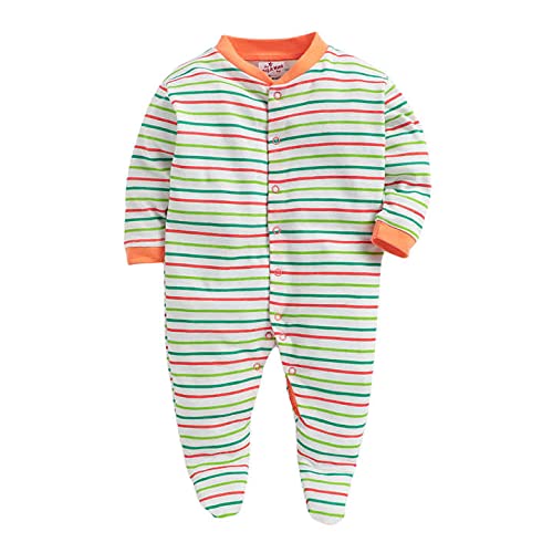 Image of DADDY - G 100% Cotton Baby Rompers Pack of 3 | Newborn Baby Sleepsuit | Full Sleeve Jumpsuit | Baby Night Suit | Infant Bodysuit for Boys & Girls | Soft Breathable Clothing