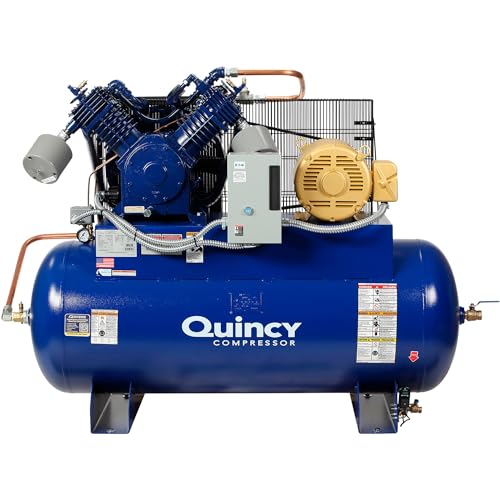 Quincy QT-15 Splash Lubricated Air Compressor with MAX Package -...