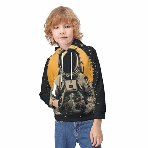 Hoodie astronaute pour garçons de 13-15 ans avec pull à imprimé 3D - 3