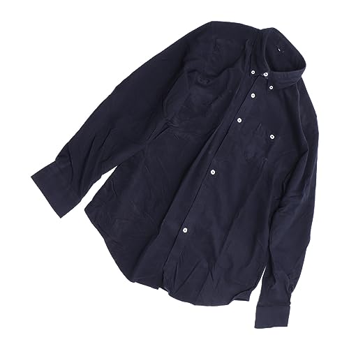 Blusa Masculina Casual de Manga Comprida, Tecido Macio, Camisas Masculinas Casuais de Manga Comprida