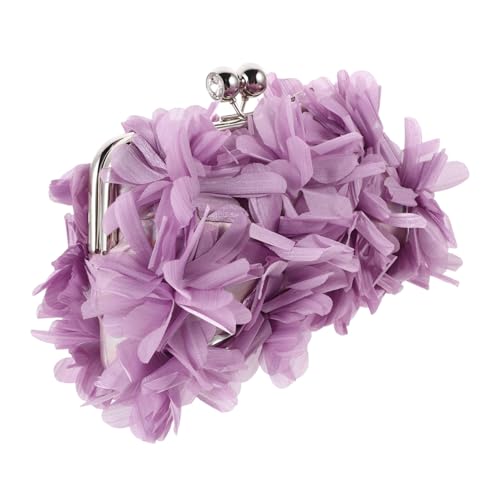Pochette fleurie sac de soirée chic anti-perte pour mariage femme