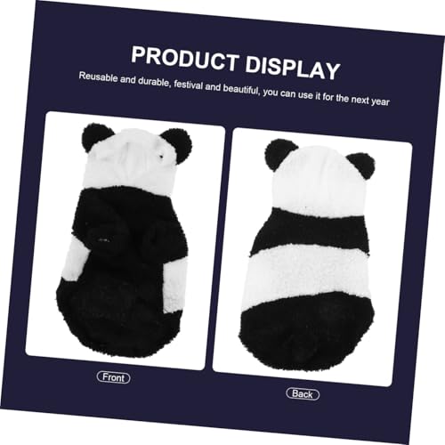 Disfraz para perro panda cálido y suave talla M miniatura 4