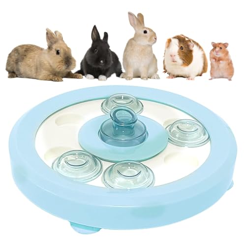kathson Bunny Enrichment Toys Rabbit Foraging Toy Small Animal Treat Dispenser Hamster Puzzle Feeder Guinea Pig Interactive Toys Mental Stimulation for Ferret Chinchila Cat Dog