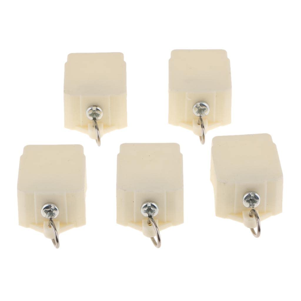 ATORSE® 5Pieces Curtain Track Seal Cap Hook Finials Ends Heads Window Treatment C