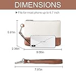 CLUCI Wristlet Wallet for Women Large Capacity Leather Clutch Purse Slim Ladies Travel Credit Card Holder Phone Organizer - Image 3