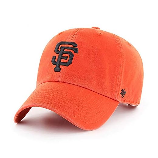 '47 MLB Alternate Clean Up Adjustable Hat, Adult (San Francisco Giants Orange)