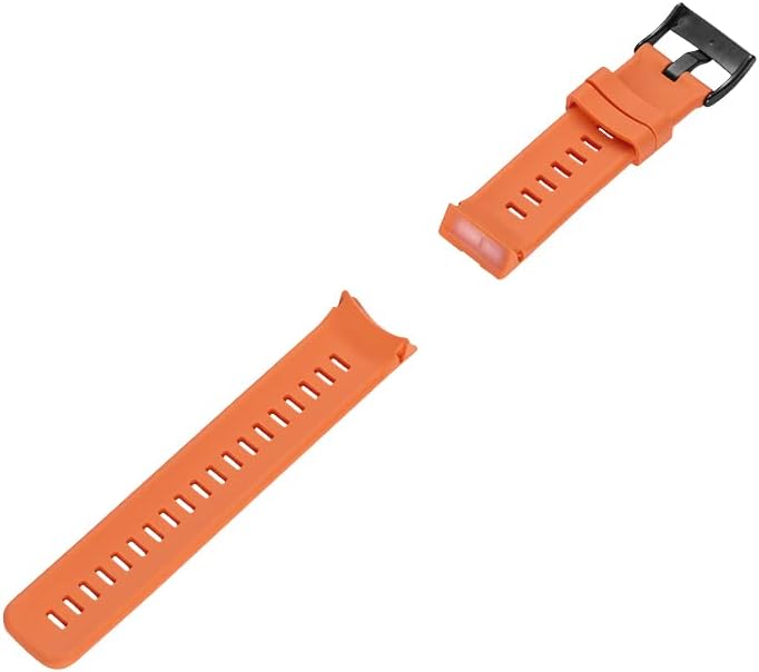 Watch Bands Compatible with Suunto Spartan Sport HR, Classic Soft Rubber Replacement Wrist Strap for Suunto Spartan Sport HR Smart Watch Band (Orange)