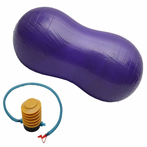 90 X 45cm Peanut Shape Explosion-Proof Fitness Exercise Yoga Ball Purple 24000698