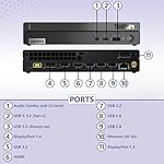 Lenovo ThinKCentre neo 50q Gen 4 Tiny 1L Business Mini Desktop Computer, 13th Gen Intel 8-Core i5-13420H (Beat i7-1355U), 16GB DDR4 RAM, 512GB PCIe SSD, 2 DisplayPorts, WiFi 6, Win 11 Pro, Vent-Hear - Image 3