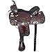 HILASON Western Draft Horse Trail Pleasure American Leather Saddle | for Horses