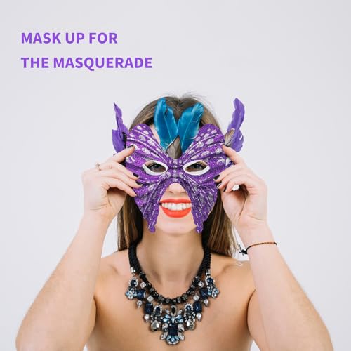 zrfgbxim 10 Pcs Butterfly Masks to Decorate - Image 4