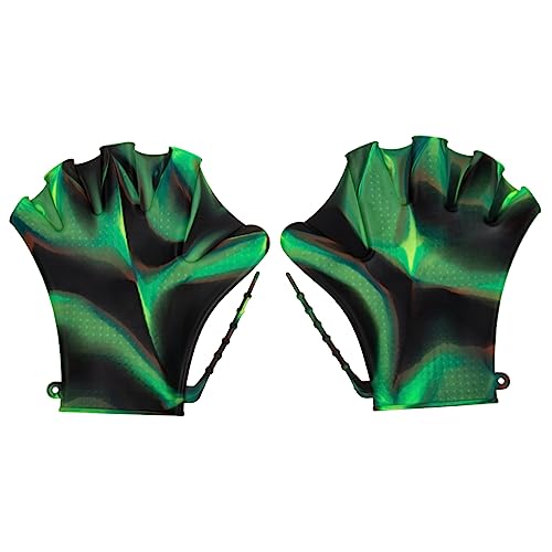 Guantes de natación ajustables resistentes antideslizantes para protección acuática