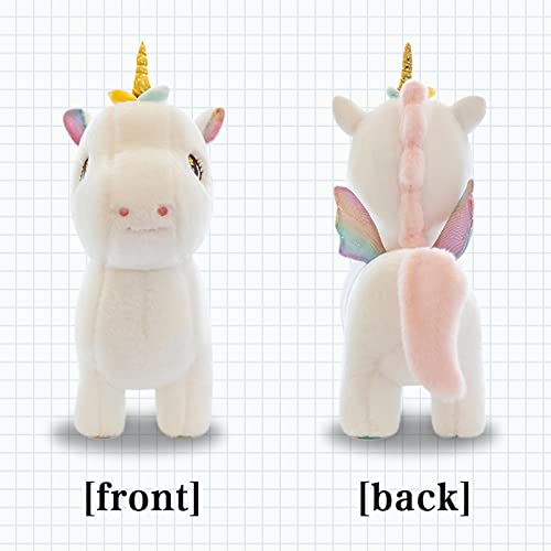 Heju Plush Unicorn Stuffed Animal Pillows Toy,Plushie Unicorns Birthday Gifts Soft Plush Toys Set For Girls, Kids,Decor (White,11.8In/30Cm) #TOP1