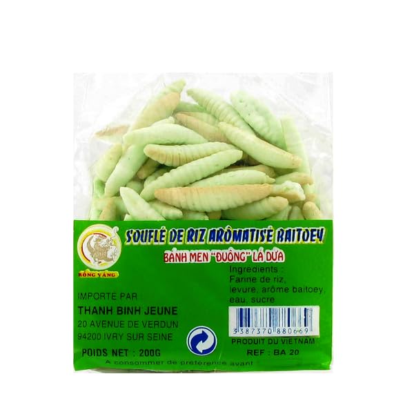 Soufflé de riz baitoey DRAGON OR 200g Vietnam - Lot de 3 pièces