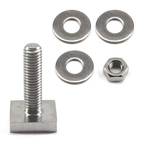 Image of M8x30mm Heavy Duty T Shaped Slot Bolts 304 Stainless Steel T Track Bolt For Roof Rack(10 Pieces), Silver