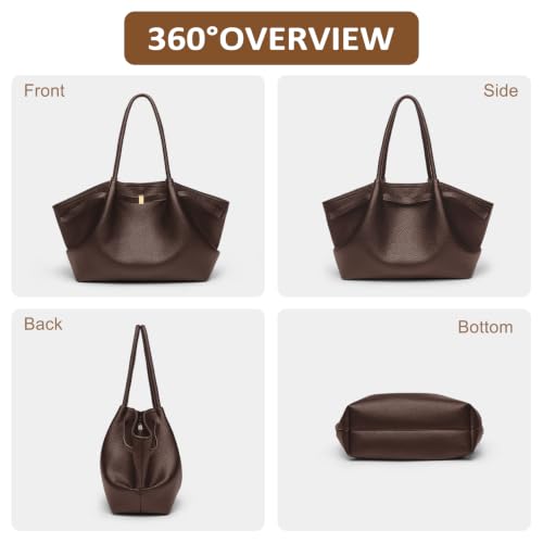 VOESLD Sac à Main Femme en Cuir PU, Sac Bandoulière Taille Moyenne – vue 7