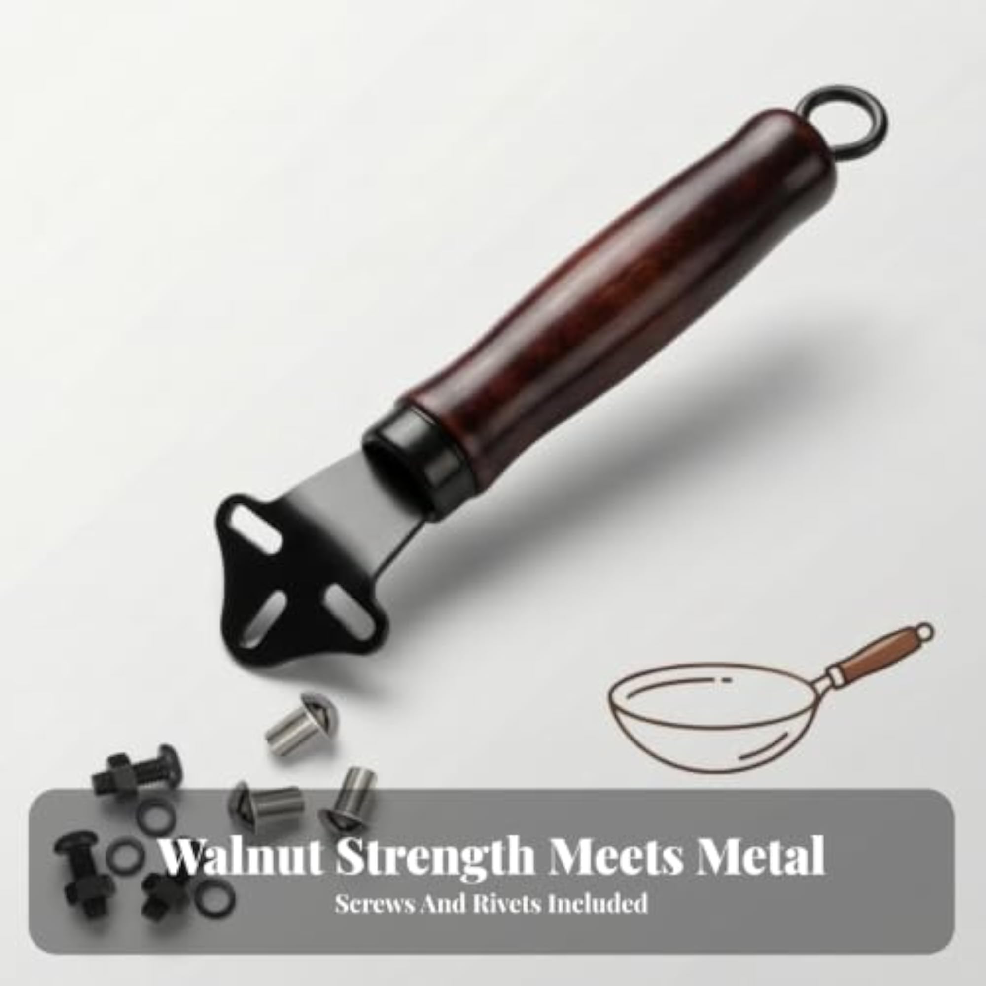 Universal Ergonomic Replacement Wok Handle