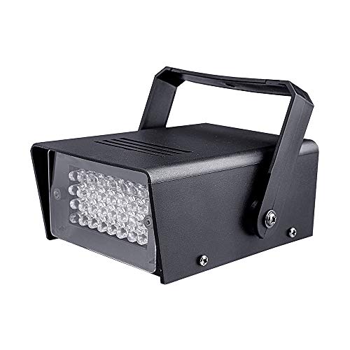 2 Pack 32 Led Strobe Lights For Parties, White Color Super Bright Led Stage Light High Bright Flashing Lights, White Party Strobe Light, Dj Disco Light Clubs Bars Strobe Light #TOP7