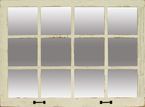 My Barnwood Frames Farmhouse Windowpane Mirrors (Whitewash, 12 Pane)