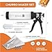 KneadEat Churro Maker Professional Churrera - Churros Gun Kit Set. Includes a Piping Bag with a Large Needle. QR e-recipe included - Churro Cookie Press (Gun Pro)