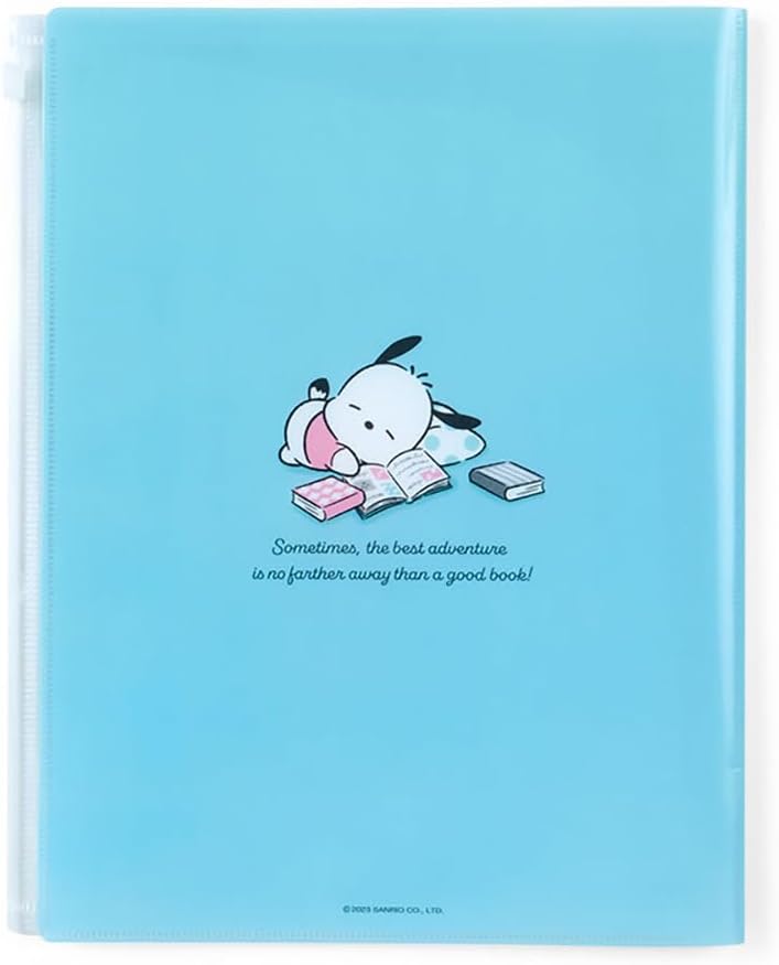 Sanrio 549801 Pochacco Zippered 6-Pocket Clear File