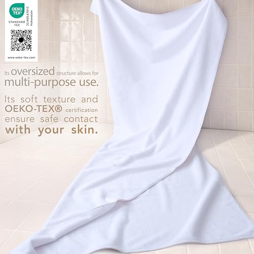 Drap de bain 101 x 203 cm contre le froid à la sortie de douche - 4