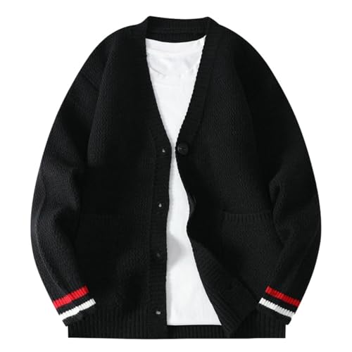 Pull en tricot homme col en V bloc de couleurs loisirs