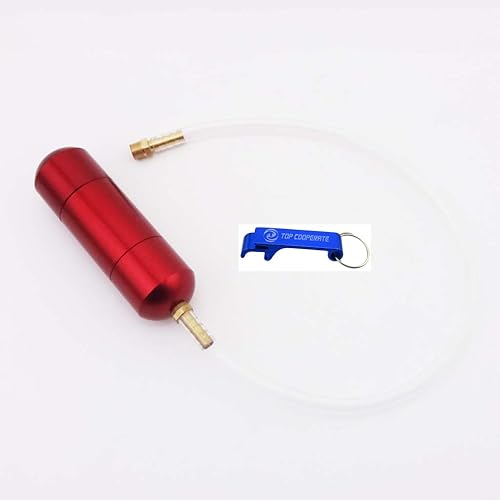 Miniatura 1 de Botella de energía de aluminio rojo para motocicleta de 2 tiempos 50 cc 60 cc 80 cc con gas motorizado para moto de 47 cc 49 cc Mini Moto ATV Quad