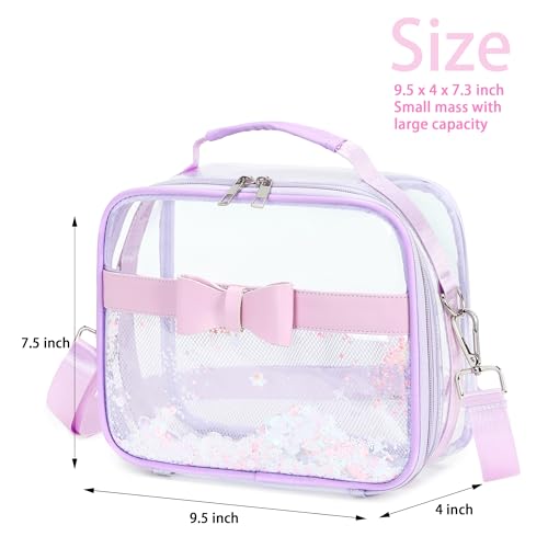 Clear Purses for Women Stadium Approved Clear Bags Small Crossbody Bag Handbags Transparent Tote Bag Wallet Pouch3
