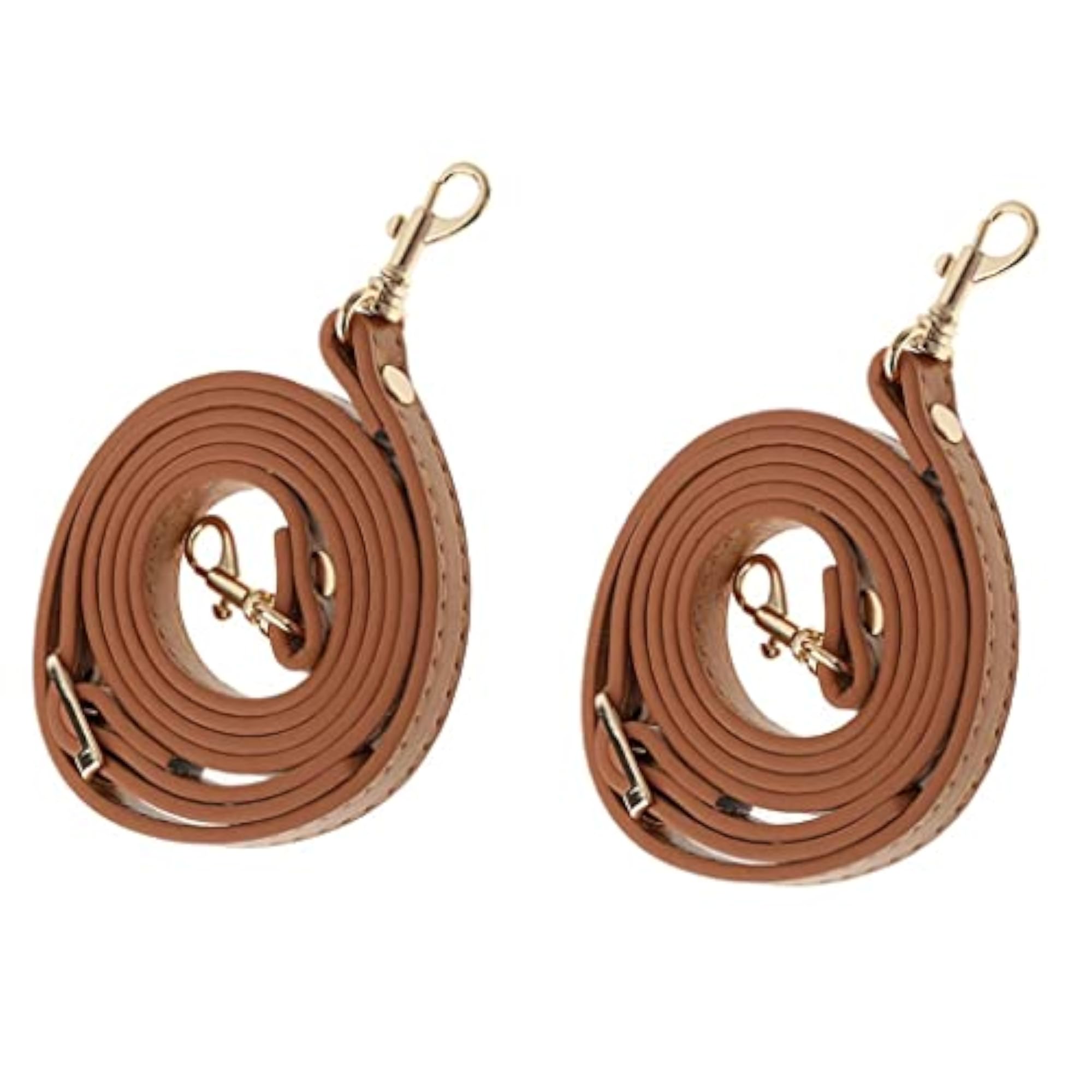 2pcs Khaki Adjustable Handbag Strap Set