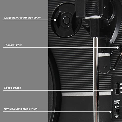 Tourne-Disque, Haut-Parleur IntéGré, Tourne-Disque Vintage sans Fil, Tout-en-Un à 3 Vitesses, avec Pochette de… - Les Beatles, Paul McCartney, John Lennon, RIngo Starr, George Harrison Tourne-Disque, Haut-Parleur IntéGré, Tourne-Disque Vintage sans Fil, Tout-en-Un à 3 Vitesses, avec Pochette de… – Image 6