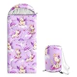 Wake In Cloud - Kids Sleeping Bag for Girls Toddlers...