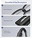 JSAUX Apple MFi Certified Lightning to 3.5mm Audio Cable 6FT, AUX Cord for iPhone Headphones Jack Compatible with iPhone 14/14 Plus/14Pro/13/13 Pro Max/12/12 Pro/11 Pro/X/XS/XR/8/Car Stereo-Black