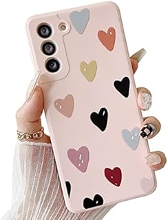ZTOFERA for Samsung Galaxy S21 FE 5G Case Silicone, Samsung S21 FE Case Shockproof, Cute Love Heart Phone Case Girls Women Protective Bumper Cover Compatible with Samsung S21 FE (2022), Pink