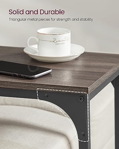 Image of VASAGLE 3-Item Side Tables Bundle, C-Shaped End Table, End Table Stand with Storage Shelves and Metal Frame, Tall Nightstand for Living Room, Bedroom, Office, ULET273B01, ULET350B74 and ULET75BXV1