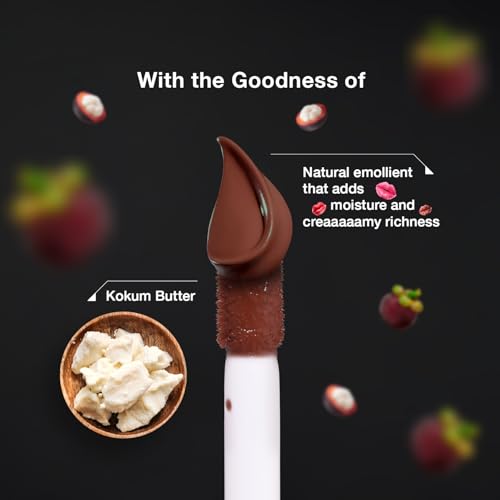 Dazller All Day Lipcolour Quick Dry|Moisturizing Kokum Butter|Non-Transfer & Smudge-proof|8hr stay|Liquid Lipstick for Women|QDLC003 Autumnspice|6g