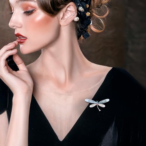 Image of Wynameleri Lapel Pins Brooch Fashion Design with Pearl in Gift Box