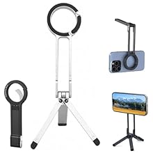Magnetic: Ma38 Magnetic Phone Tripod securely holds your mobile, perfectly compatible with all smartphones. 180° Full Angle: Ma38 Portable Phone Holder supports both horizontal and vertical orientations, effortlessly capturing every angle. Foldable: ...