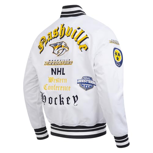 Image of Pro Standard Mens NHL Old English Satin Jacket
