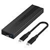Sabrent USB 3.2 Type-C gereedschapsvrije behuizing voor M.2 PCIe NVMe en SATA SSD’s (EC-SNVE)